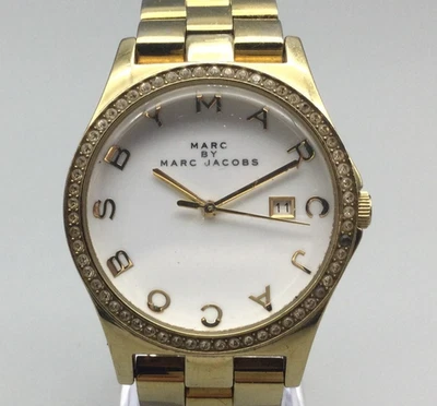 Marc by Marc Jacobs Henry Watch Womens 39mm MBM3045 Date New Battery 7" - Image 1 of 4