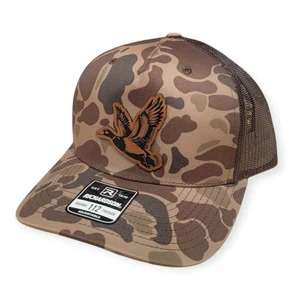 Richardson 112 Five Panel Duck Camo W/ Engraved In USA Greenhead Mallard Patch - Picture 1 of 2