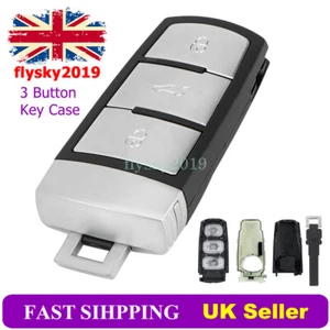 3 Button Key Fob Case for VW Passat CC B6 B7 3C 2014 2013 2012 2011 2009 2008 - Picture 1 of 9