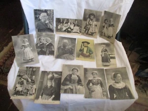 Lot of 14 Vintage Postcards of People in Traditional Folk Costumes - Picture 1 of 12