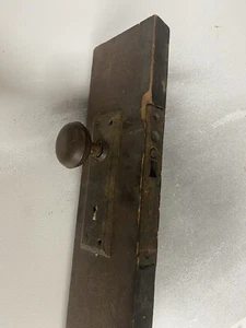Antique Door Knob & Mortise Lock Set - Picture 1 of 7