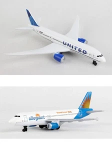 United, Allegiant Airlines Diecast Airplane Package Two 5.5" Diecast Planes - Picture 1 of 3