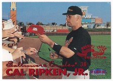 1999 Fleer Tradition Cal Ripken Jr Warning Track Collection #8W Orioles HOF
