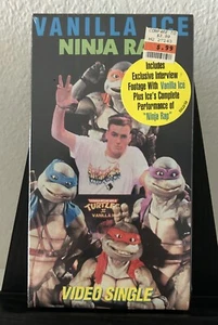 Teenage Mutant Ninja Turtles Vanilla Ice Ninja Rap VHS Sealed MINT - Picture 1 of 6