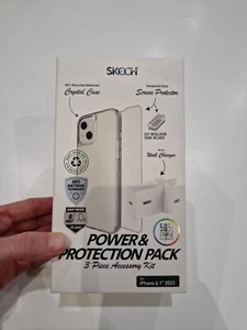 SKECH iPhone 15 OFFICIEL Power & Protection Pack Kit d'accessoires 3 pièces - Photo 1/2