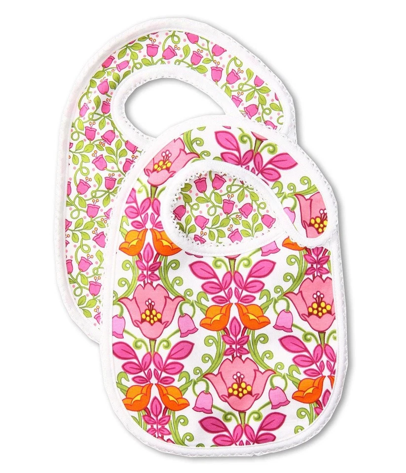 Vera Bradley Babero Set Bebé Niñas Tutti Frutti LIlli Campana Rosa Verde Ducha Regalo  Foto 1 de 1