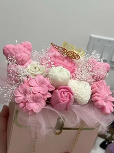 Hermoso Ramo De Flores De Velas - Picture 1 of 5