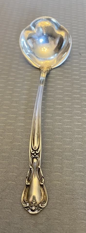 Gorham Sterling Silver Chantilly Cream Ladle 1895 sauce mayo 5.25" no mono Cover