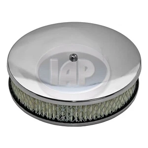 6-3/8" CHROME AIR CLEANER (PAPER) STOCK CARBS VOLKSWAGEN T1 BUG BEETLE T2 BUS T3 - Picture 1 of 2