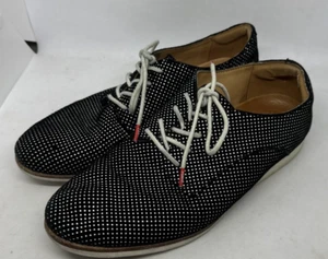 Rollie Shoes - Derby Black Polka Dot - Nubuck Suede- - Lace Up Shoes, Size 7/38 - Picture 1 of 9