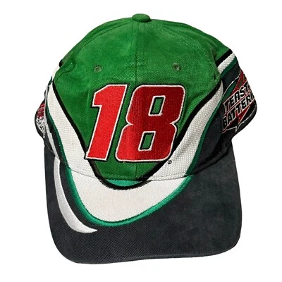 Nascar Joe Gibbs Racing #18 Sombrero Snapback Para Hombres Verde Baterías Interestatales Foto 1 de 4