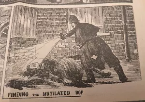 JACK THE RIPPER NEWSPAPER Victorian Era Antique Killer History Horror TV Films - Picture 1 of 9