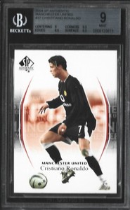 2004 SP Authentic Manchester United Cristiano Ronaldo #37 BGS 9 MINT [JFCARD]