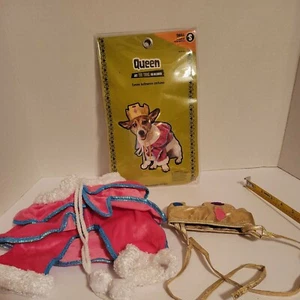 Queen Halloween Costume With Outfit And Crown Small Dog 6 to 15 lbs  - Picture 1 of 8