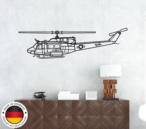 UH-1N Huey Flugzeugsilhouette, Flugzeug-Metalldekor, Wandkunst aus Metall - Bild 1 von 8