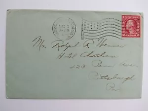 Nueva York: Cubierta de estación Flushing Whitestone 1922, cancelación de bandera XF - Imagen 1 de 2