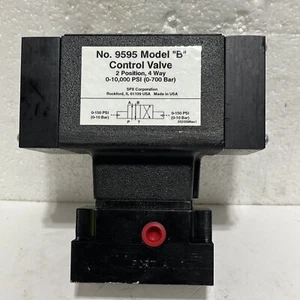 SPX NO.9595 MODEL “B” CONTROL VALVE 2 POSITION,4 WAY 0-10,000 PSI (0-700 BAR) - Picture 1 of 7