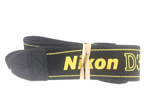Genuine Nikon AN-D300 Black/Yellow Neck/Shoulder Camera Strap for Nikon D300 - Picture 1 of 3