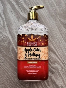 Hempz Apple Cider & Nutmeg Fall Limited Herbal Body Moisturizing Lotion 17oz New - Picture 1 of 2