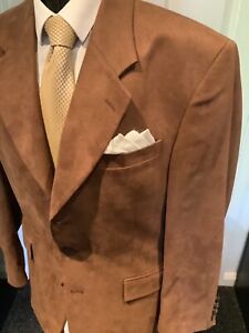 Mens Italian sports jacket imitation suede by Gianfranco Ruffini 40 chest