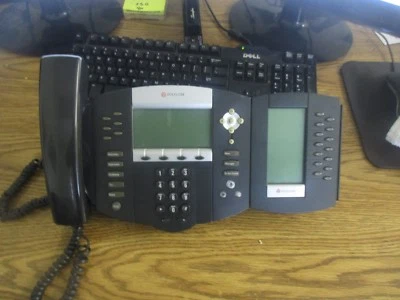 Polycom SoundPoint IP650 Digital Telephone with SoundPoint IP BEM Exp. Module  - Image 1 of 4