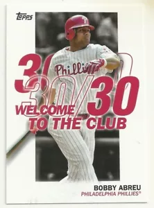 2023 TOPPS BASEBALL - BOBBY ABREU - WELCOME TO THE CLUB - #24 - PHILLIES - Bild 1 von 1