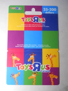 Toys R Us Canada Collectible Giftcard No Value - Picture 1 of 2