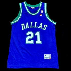 Rare Champion Jason 21 Kidd Dallas Basketball NBA Trikot Jersey Jordan Nowitzki - Bild 1 von 11