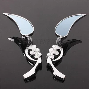 Espejos retrovisores calavera cromados para motocicleta Honda Shadow VT ACE Aero Spirit 600 750 1100 - Imagen 1 de 6
