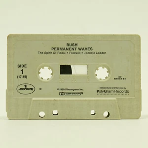 Rush Permanent Waves Cassette Tape 1987 Mercury *Tape Only - Picture 1 of 2