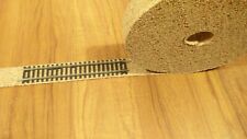 2mm X 28mm TT-120 gauge model railway cork track underlay roll (10m)