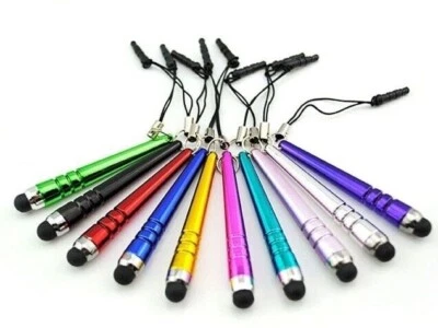 (PACK) MINI BAT STYLUS 3.5mm Jack Enchufe Antipolvo PARA IPHONE 6 4S 5 IPOD TOUCH NANO 7 Foto 1 de 3