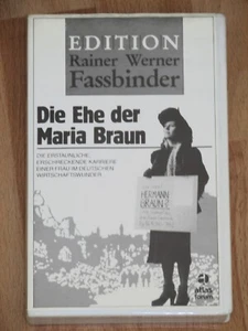 VHS - Die Ehe der Maria Braun - Edition Rainer Werner Fassbinder - atlas Film - Bild 1 von 3