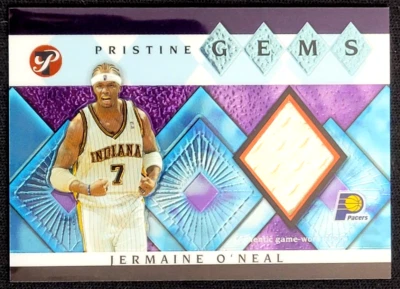 Camiseta usada jogo 2003-04 TOPPS PRISTINE JERMAINE O'NEAL PRISTINE GEMS - Imagem 1 de 2