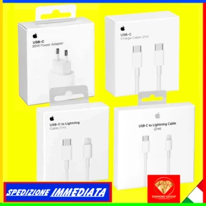 CARICABATTERIA USB-C ORIGINALE CAVO PER APPLE IPHONE 11 12 13 14 15 16 2 METRI - Foto 1 di 16