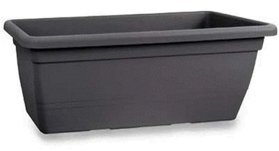 FIORIERA CASSETTA VASO PLASTICA 100-80-60cm GIARDINO TERRAZZO PIANTE SIEPE - Immagine 1 di 4