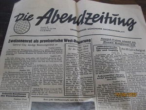 MÜNCHEN Alte Abendzeitung original vom 16. Juni 1948 / Nr.: 42 - Bild 1 von 14