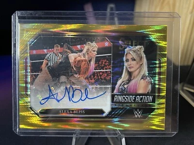 2023 Panini Select WWE ALEXA BLISS Ringside AUTO GOLD Flash Ringside   #3/5  - Image 1 of 2