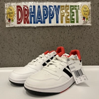 Adidas Hoops 3.0 Kids Youth Basketball Shoes Size 5Y White GZ9673 New - Image 1 of 4