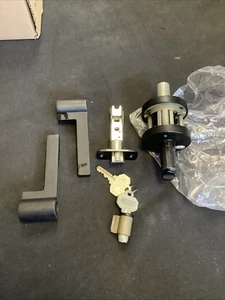 Baldwin Square Entry Lock. Satin Black. EN.SQU.R.CRR.190.6L. N3 - Picture 1 of 7