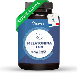 Melatonina - Melatonina per Dormire - 1 Mg - Integratore per Il Sonno - Jet Lag - Foto 1 di 12