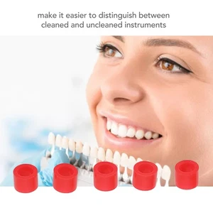 100x Dental Color Code Rings Autoclavable Strong Toughness Band For Distinguish - Bild 1 von 22