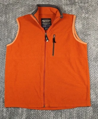 Chaleco Abercrombie & Fitch Para Hombre Vintage Polar Amarillo Cremallera Completa Talla Mediana  Foto 1 de 4