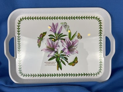 Portmeirion Botanic Garden 19” x 13” TRAY Melamine Lily Flowered Azalea VCUC - Image 1 of 4