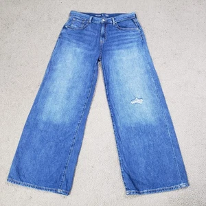 Old Navy Jeans Girls 16 Plus High Rise Super Baggy Wide Leg Built-In Tough - Picture 1 of 9