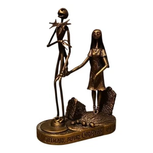 Pesadilla antes de Navidad - Juego de pisapapeles Jack & Sally bronce - Imagen 1 de 11