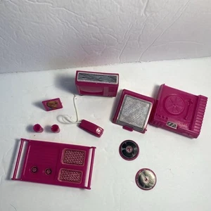Bandeja de bocadillos de teléfono de TV Barbie 1982 vintage enmarcada Ken discos fotográficos - Imagen 1 de 11