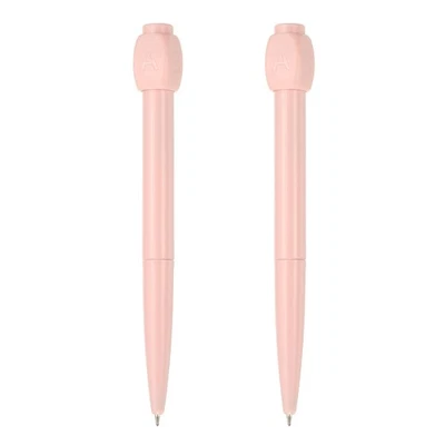 2 PIEZAS Divertidos bolígrafos, bolígrafo de escritura de 0,5 mm bolígrafos de tinta de gel negro ABCD, rosa Foto 1 de 4