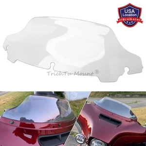 Clear 7" Windshield Windscreen For Harley Touring Street Glide FLHX Ultra 14-22 - Picture 1 of 17