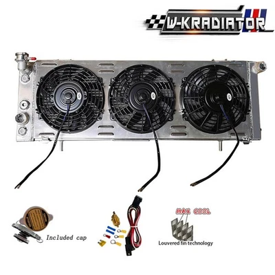 Aluminum Radiator+Shroud Fan For 1984-2001 Jeep Cherokee XJ/Comanche 2.5 2.8 4.0 - Изображение 1 из 4